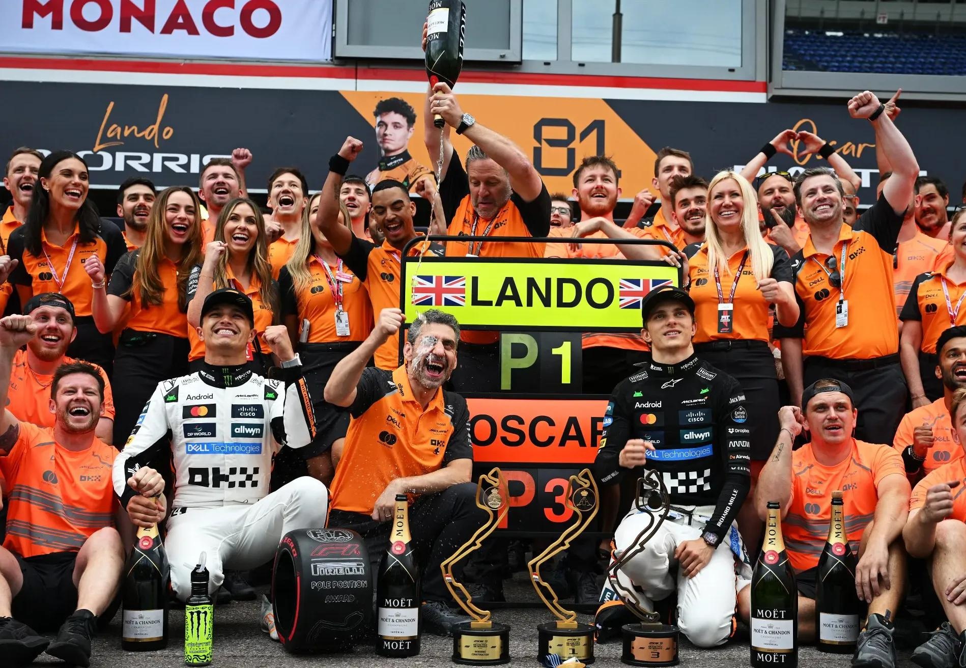 哈斯车队险胜红牛车队，诺里斯刷新纪录